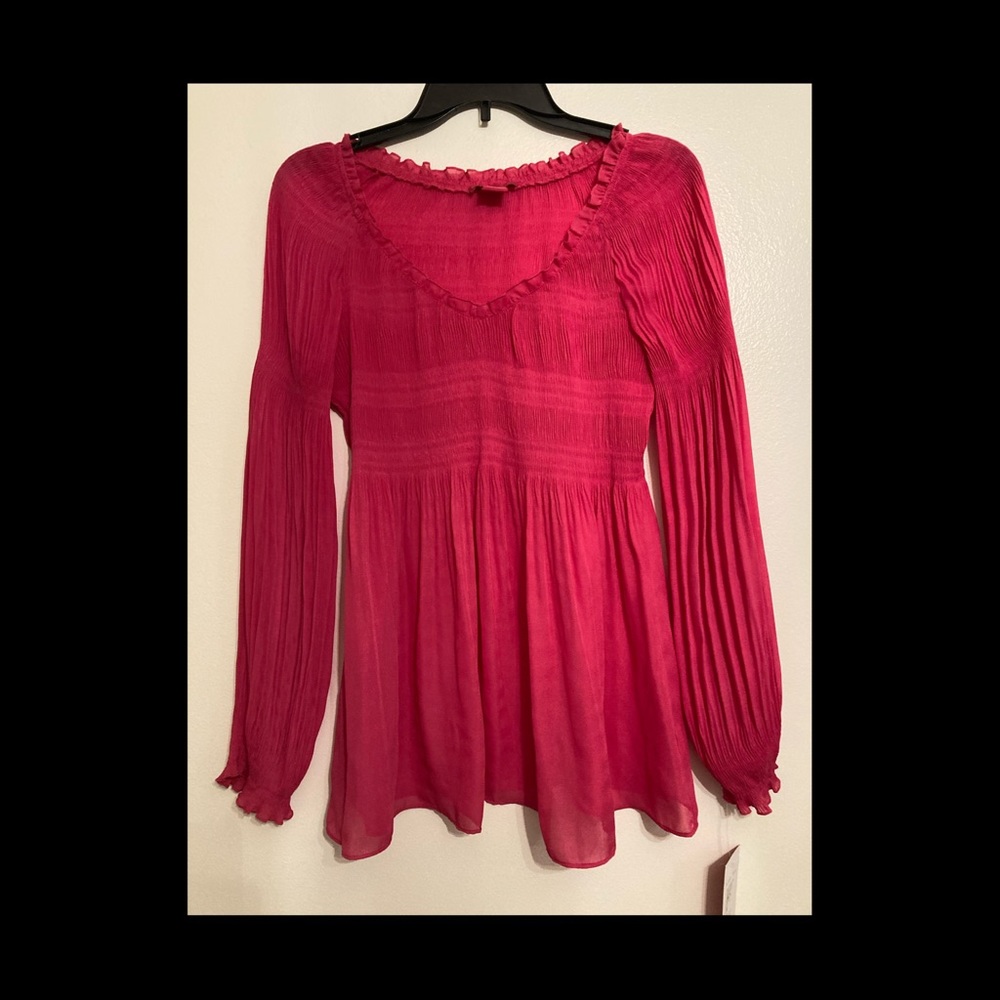 Hot Pink Blouse Sunny Leigh